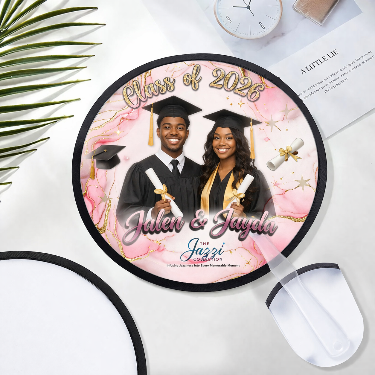 Custom Graduation Fan (Circle)
