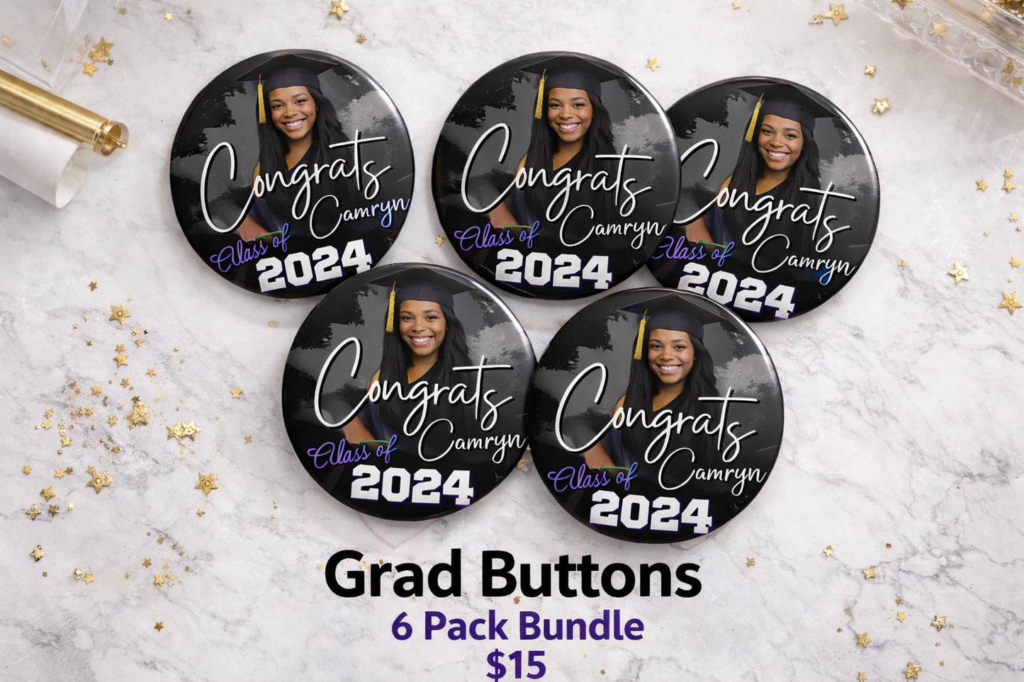 Custom Grad Buttons