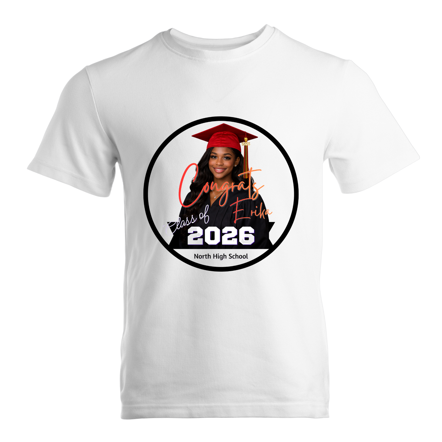 Grad Shirt (Middle Design) Circle